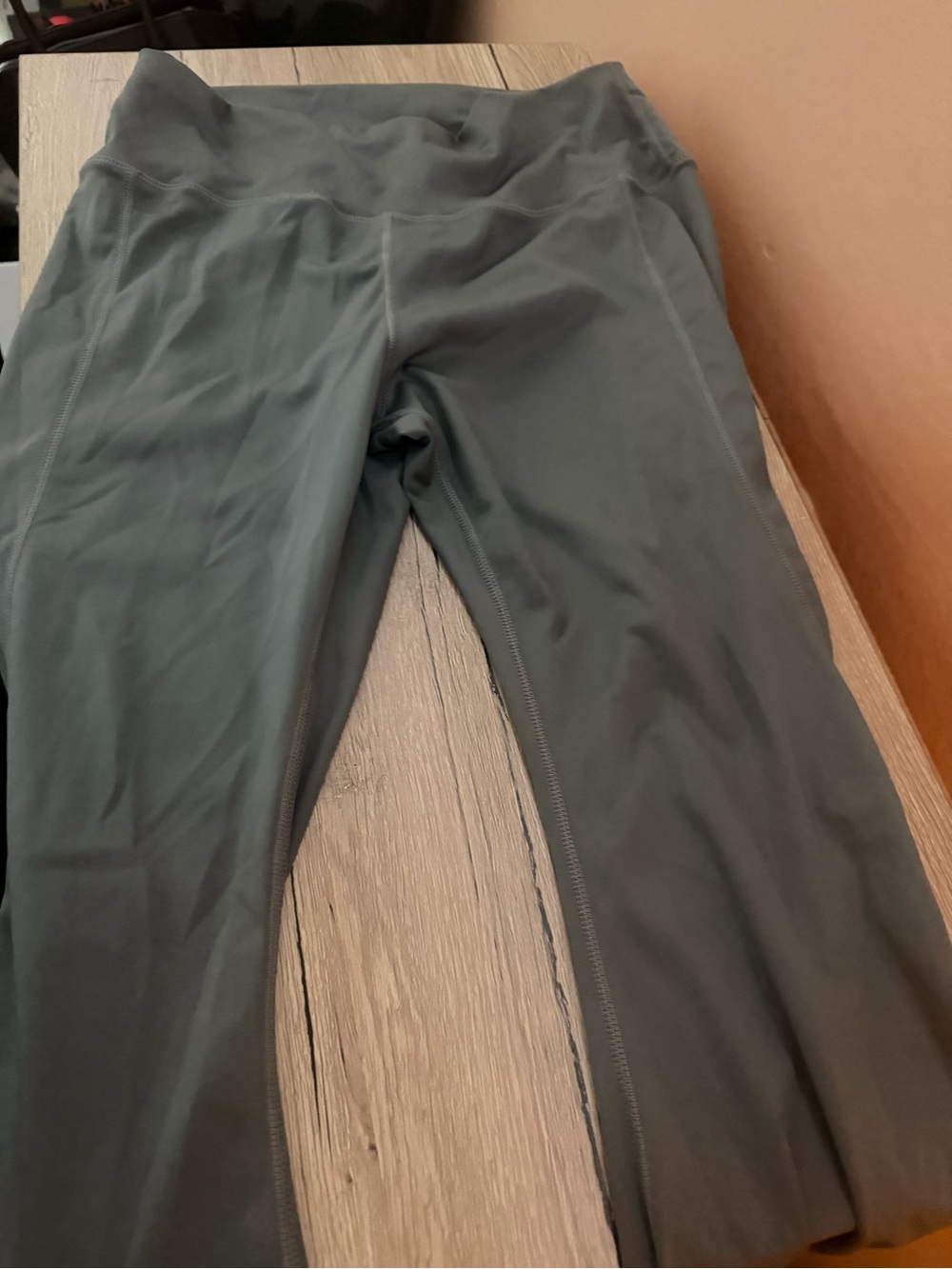 High-Waist Grey Athletic Leggings